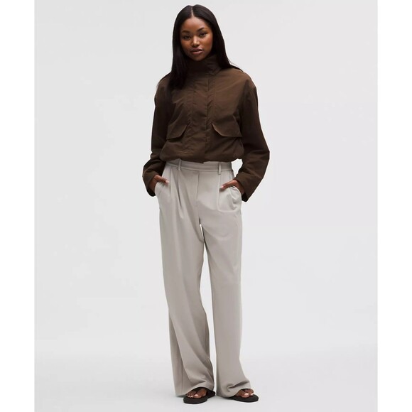 lululemon athletica Pants - Lululemon Daydrift High-Rise Wide-Leg Trouser Regular Size L, Downtown Tan NWT